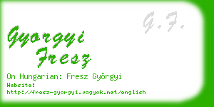 gyorgyi fresz business card