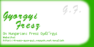 gyorgyi fresz business card